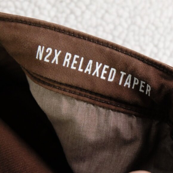 DUER Jeans Mens 32X34 Brown N2X Relaxed Tapered Performance Denim Stretch - Picture 10 of 14